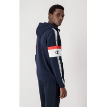 Champion Bluza z kapturem z Half-Zip (Bawełniany hoodie) American Tape granatowy Mężczyźni